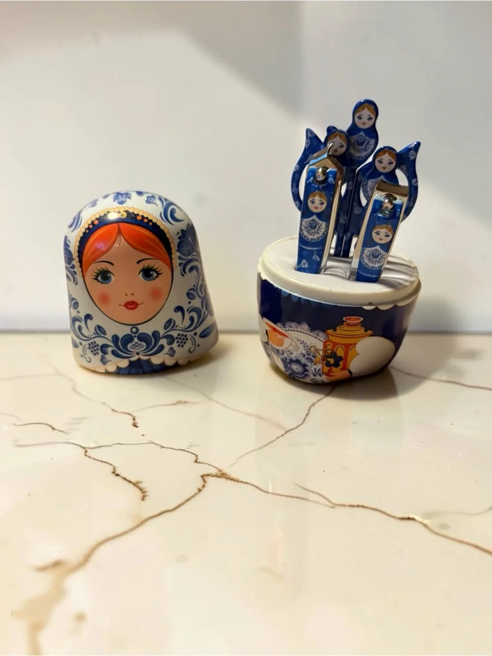 Russian Nesting Doll Manicure Grooming Set 🪆🧖🏽‍♀️ NEW 🎁 Includes tools and case